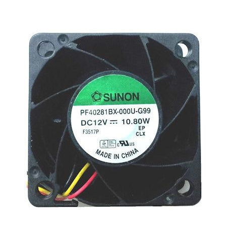 Sunon 40x40x28mm Ultra High Speed Cooling Fan PF40281BX 00U G99 - Perfect for PC, Gaming Rig, Server & Electronic Device Cooling