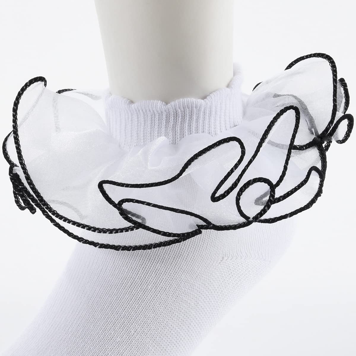 Sparkling Lace Ankle Socks for Women - 3 Pairs of Cute Ruffle Dress Socks with Comfortable Fit | Perfect for Parties, Weddings & Everyday Fashion