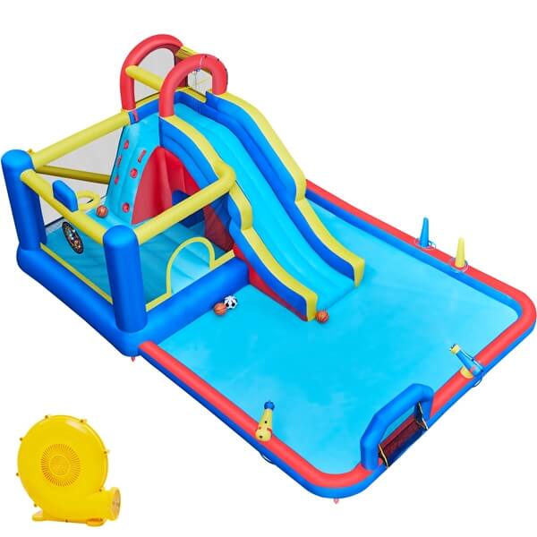Yaheetech Inflatable Water Slide for Kids - Bounce House with Splash Pool, Outdoor Backyard Summer Fun, Perfect for Birthday Parties & Family Gatherings