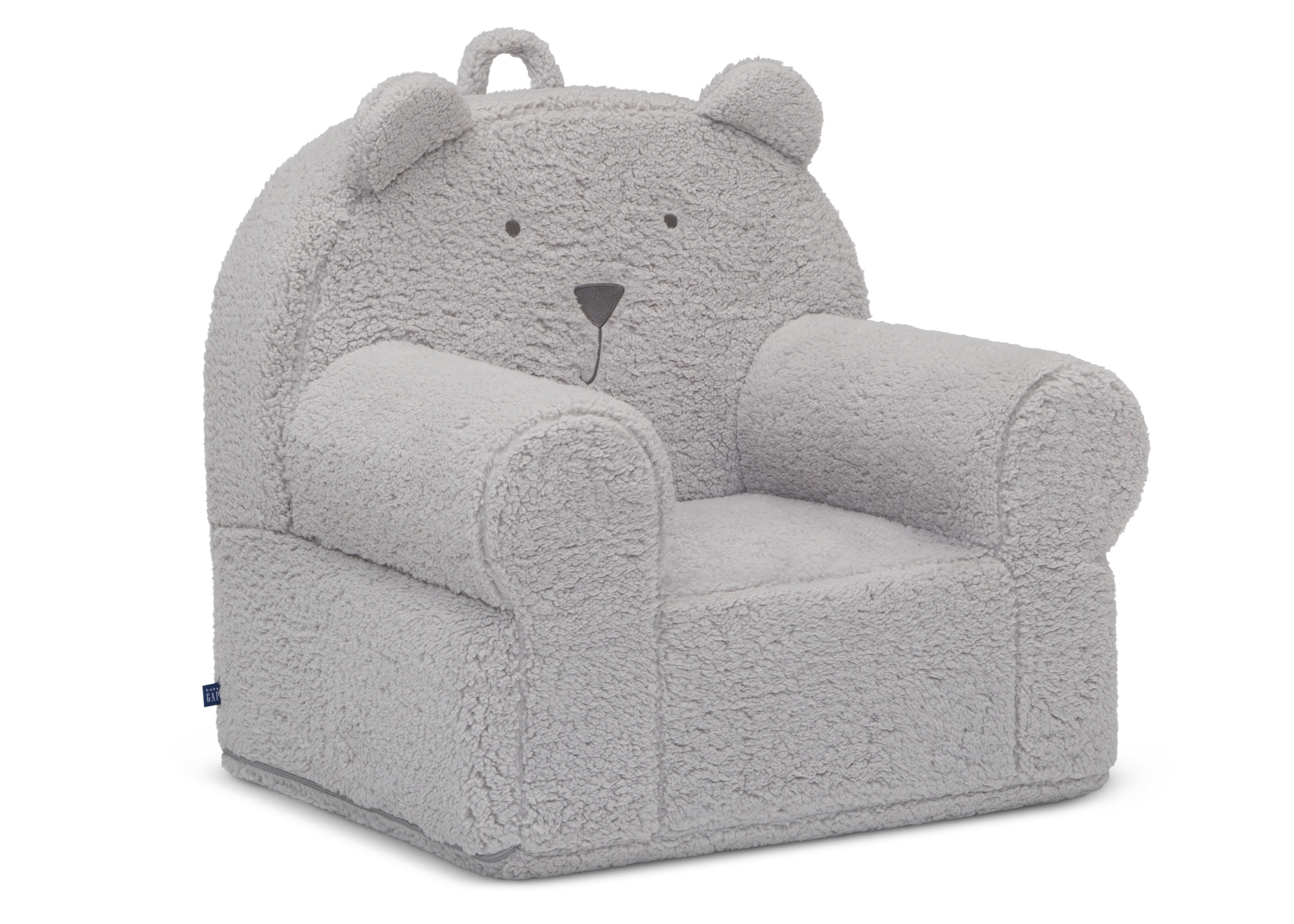 Cozy BabyGap Sherpa Bear Chair - Soft Plush Kids Armchair for Nursery, Bedroom & Playroom - Perfect for Reading, Relaxing & Playtime