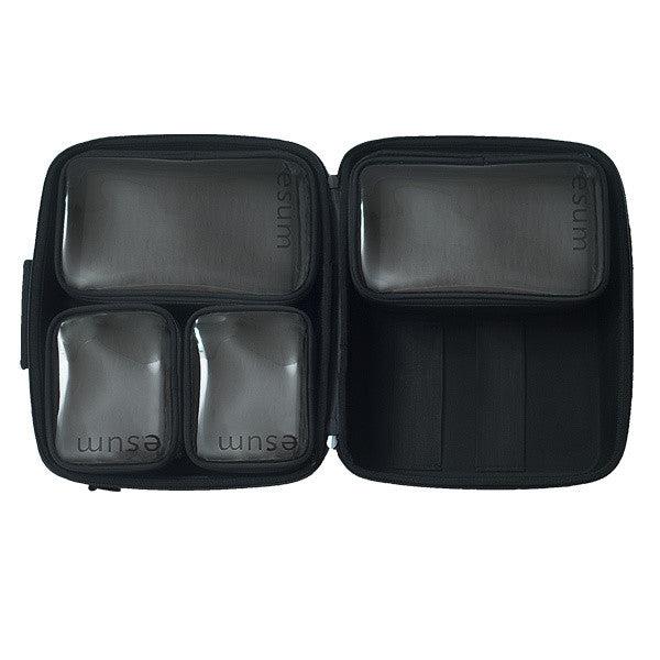 Professional Esum Makeup Kit Bag - Waterproof Cosmetic Organizer with Multiple Pockets for Travel & Home Storage | Perfect for Makeup Artists, Beauty Enthusiasts & On-the-Go Touch Ups