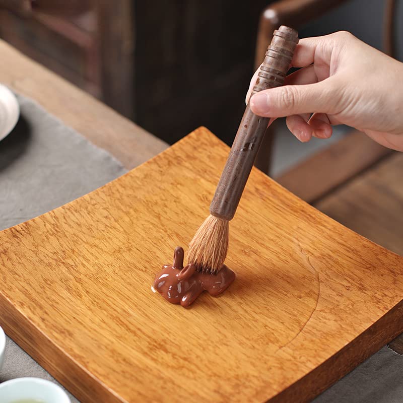 Handmade Purple Clay Rabbit Tea Pet for Kung Fu Tea Tray - Perfect Tea Ceremony Companion