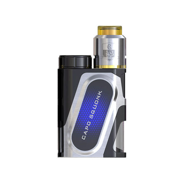 IJOY CAPO Squonk 100W TC Box Mod Kit with COMBO RDA - 21700/20700 Battery Compatible for Vaping Enthusiasts - Perfect for Cloud Chasing and Flavorful Drips