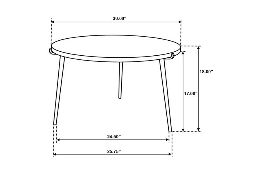 Modern Paula Coffee Table - Mid-Century Style Living Room Furniture for Small Spaces | Perfect for Apartments, Condos & Cozy Homes