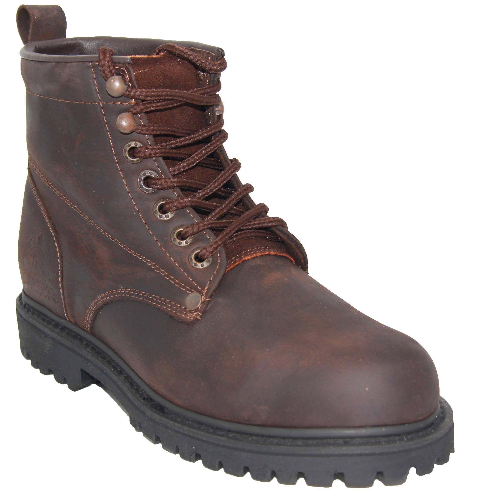 Men's Steel Toe Leather Work Boots - OSHA Approved Safety Construction Boots for Heavy Duty & Outdoor Work | Ideal for Construction, Warehouse, and Industrial Jobs