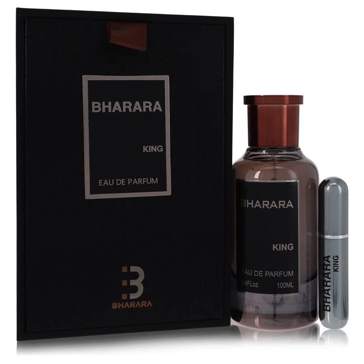Bharara King Cologne for Men - Eau de Parfum Spray 3.4oz + Refillable Travel Spray | Long-Lasting Fragrance for Date Night, Office & Special Occasions | Psychedelic Dreams Scent