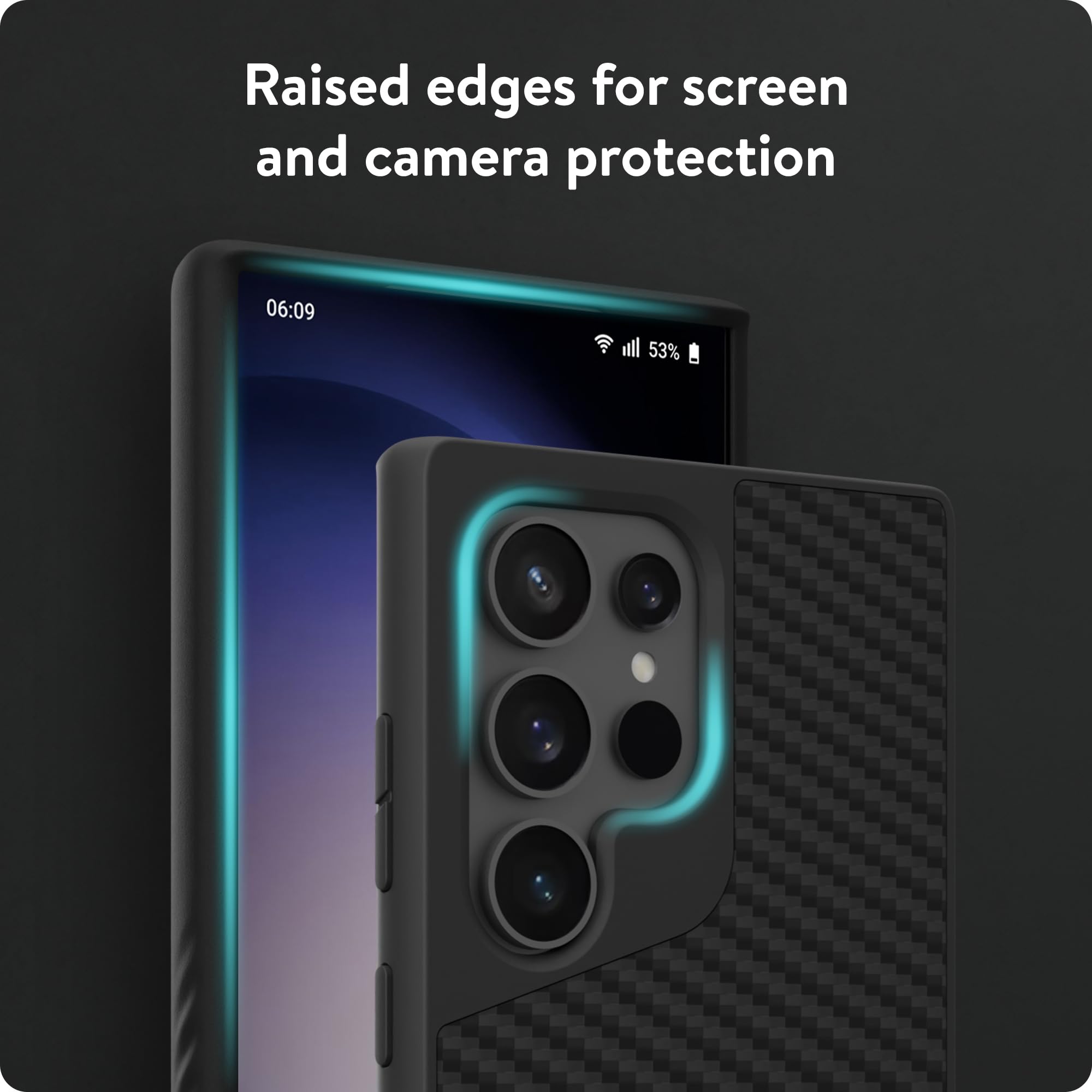 Mous Limitless 5.0 Carbon Fiber Case for Samsung Galaxy S24 Ultra - MagSafe Compatible Protective Phone Cover - Perfect for Work, Travel & Outdoor Activities