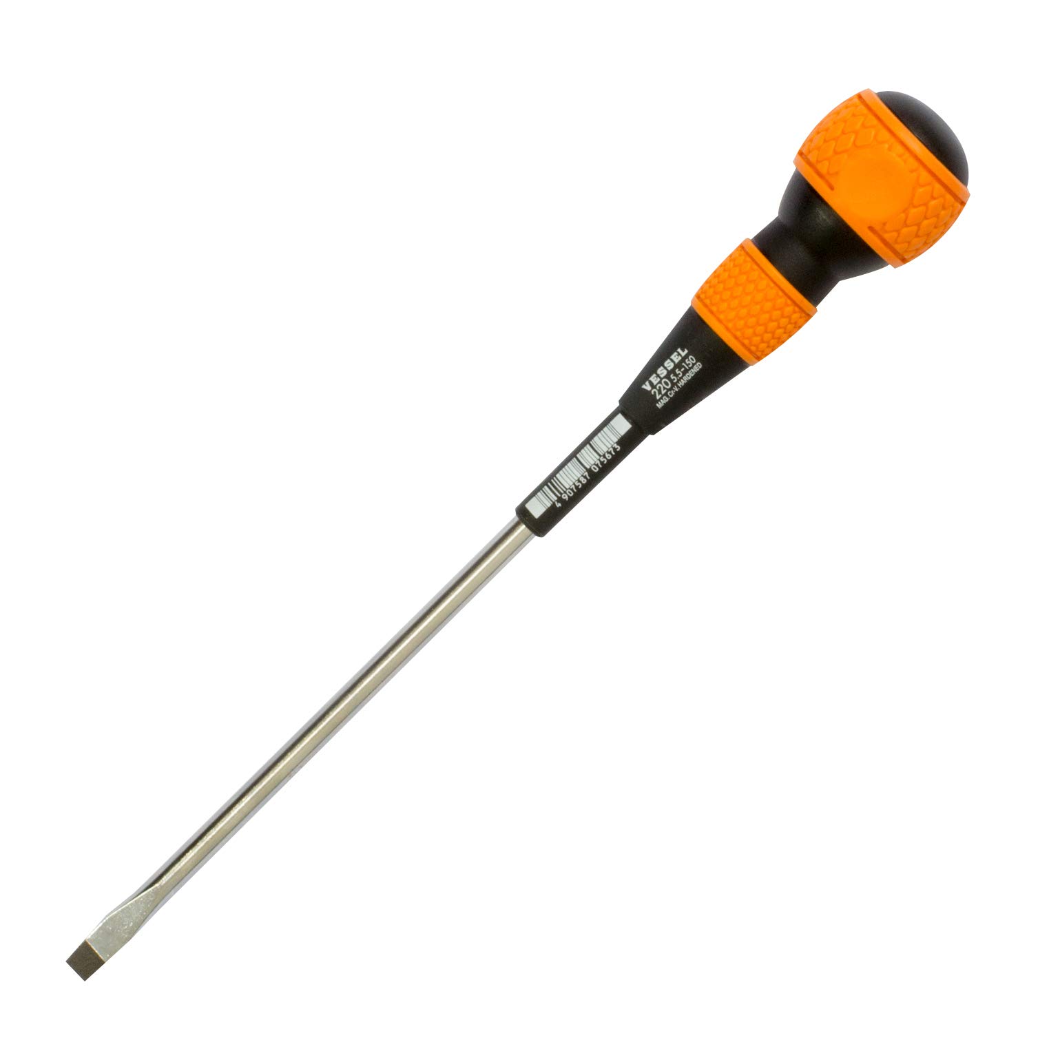 VESSEL Ball Grip Screwdriver - 5.5x150mm (3/16