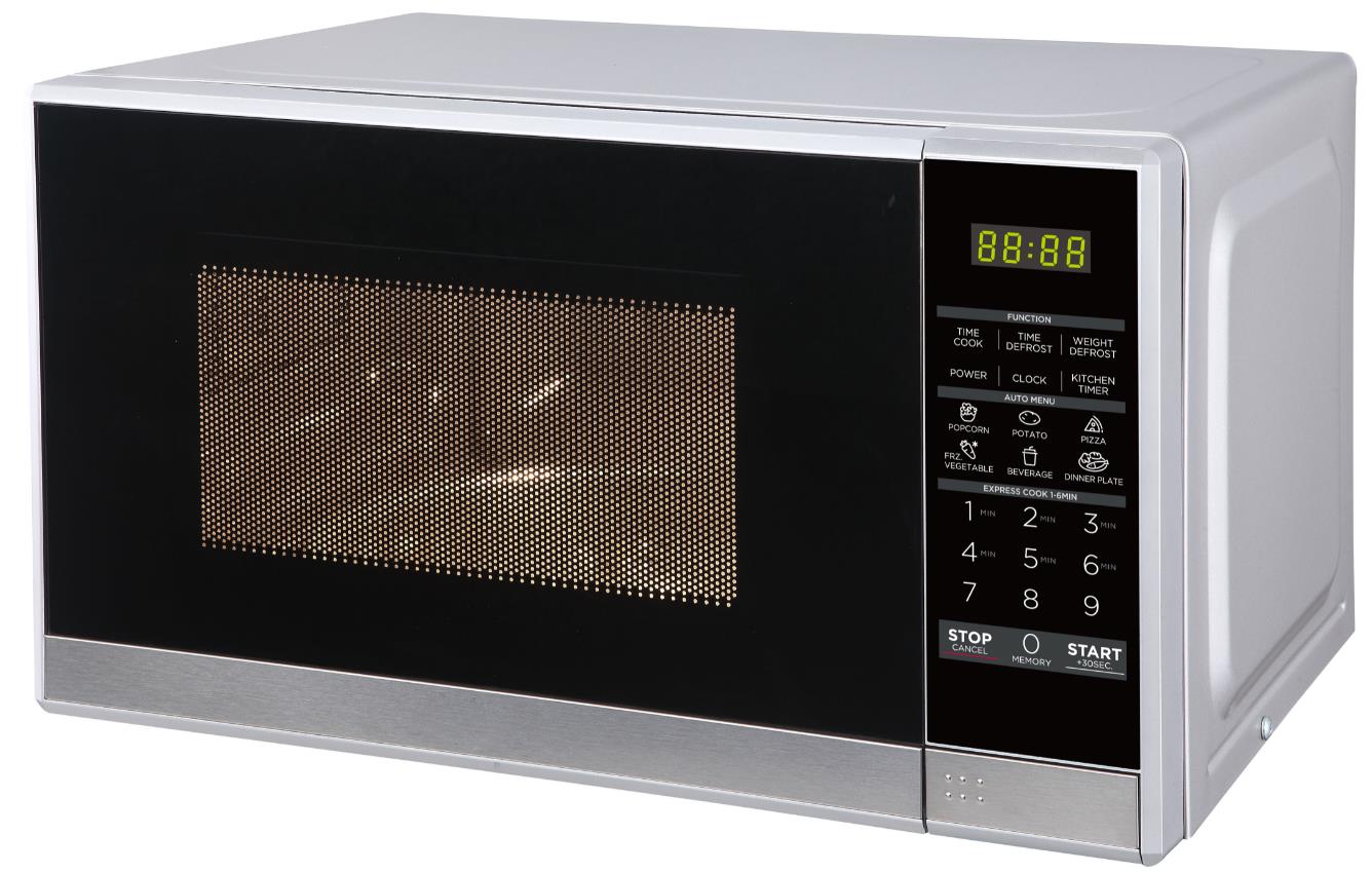 20L Digital Microwave Oven with 10 Power Levels - Fast & Even Cooking for Home, Office, or Dorm - Perfect for Reheating, Defrosting, and Quick Meals