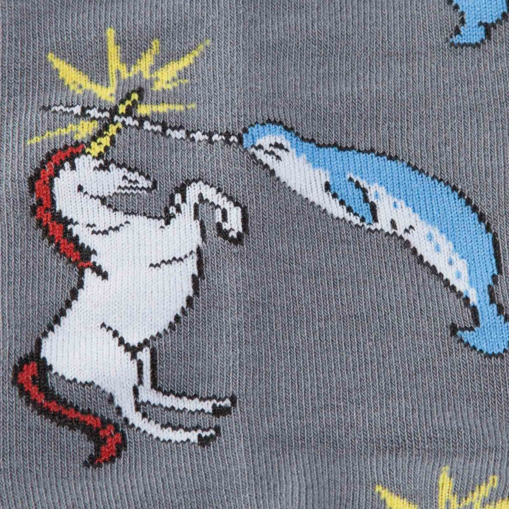 Unicorn vs Narwhal Crew Socks for Men - Fun Novelty Cotton Socks - Perfect for Casual Wear, Gifts & Cosplay