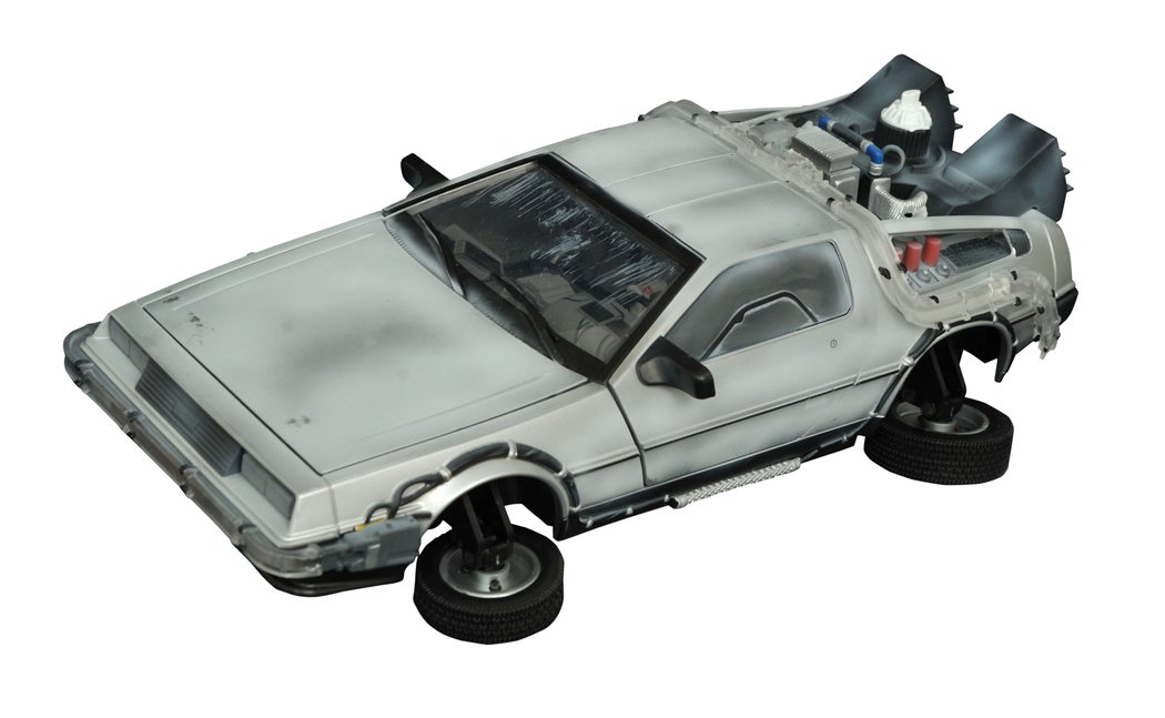 Back to The Future 2 Frozen Hover Time Machine Electronic Vehicle Toy by Diamond Select - Collectible Movie Replica for Display & Play - Perfect for Sci-Fi Fans & Nostalgic Gift Giving