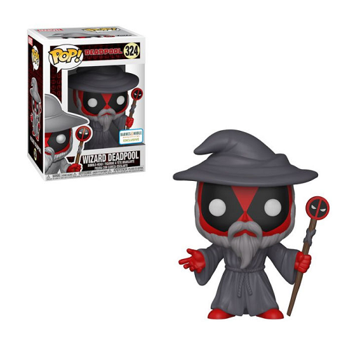 Funko Pop! Deadpool: Wizard Deadpool #324 Exclusive - Barnes & Noble Collectible Vinyl Figure | Perfect for Marvel Fans, Comic Book Collectors & Office Desk Decor