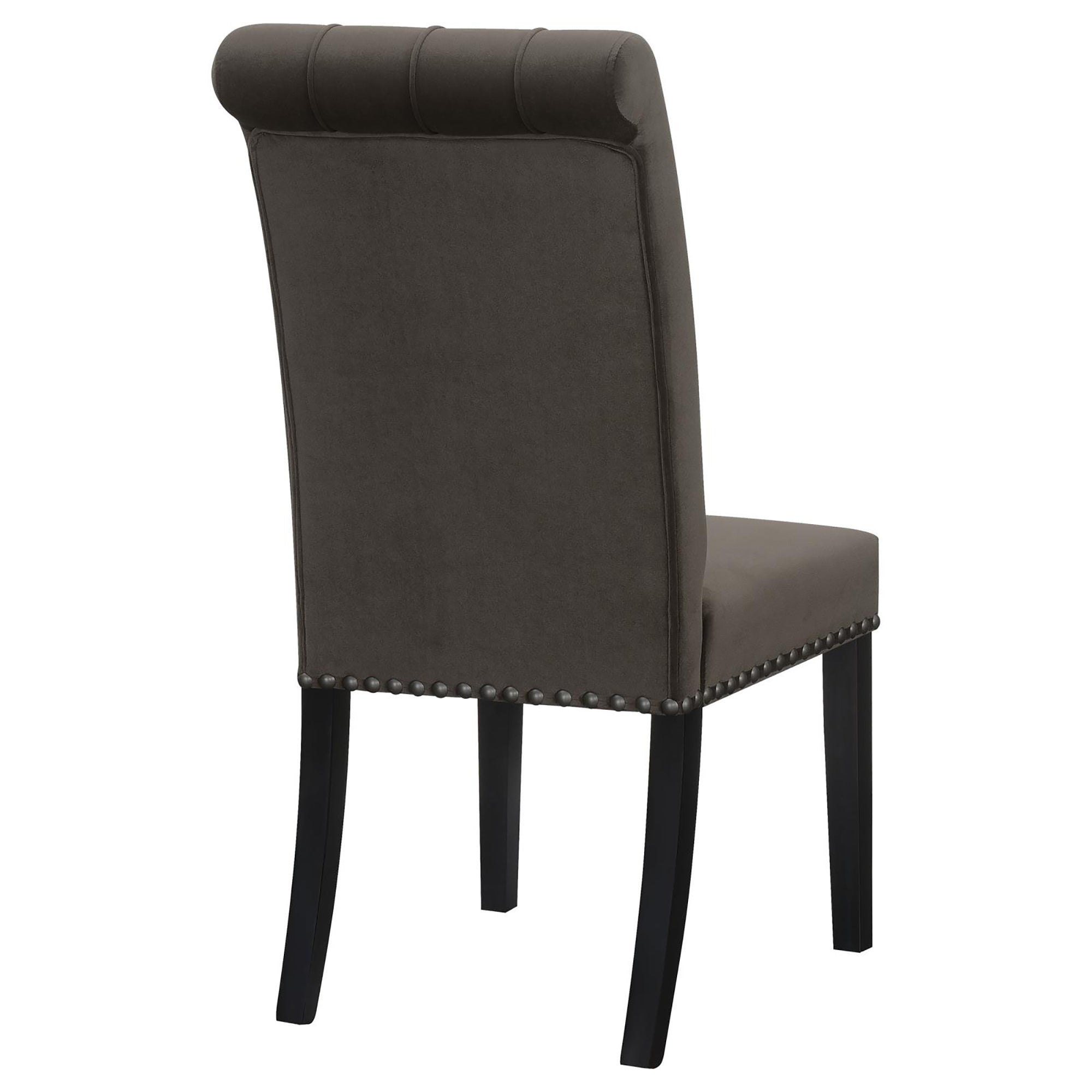 Brown and Rustic Espresso Tufted Side Chairs (Set of 2) - Upholstered Dining Chairs for Kitchen, Living Room, or Office - Comfortable and Stylish Home Decor