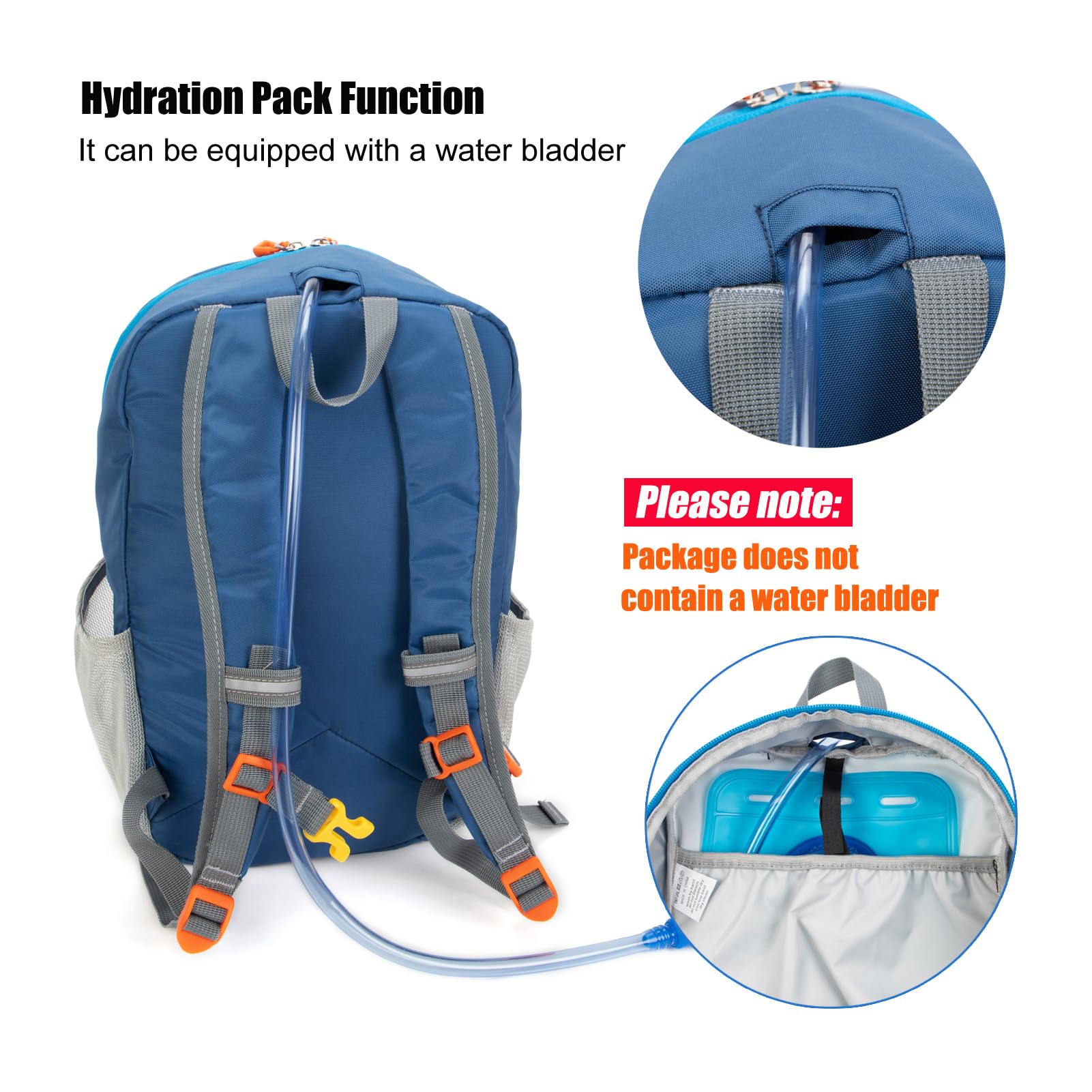 **Kids Hiking Backpack for Boys & Girls - Lightweight Small Daypack for Camping, Travel, School & Outdoor Adventures (Blue, Small) - Perfect for Day Trips, Nature Walks & Family Outings**