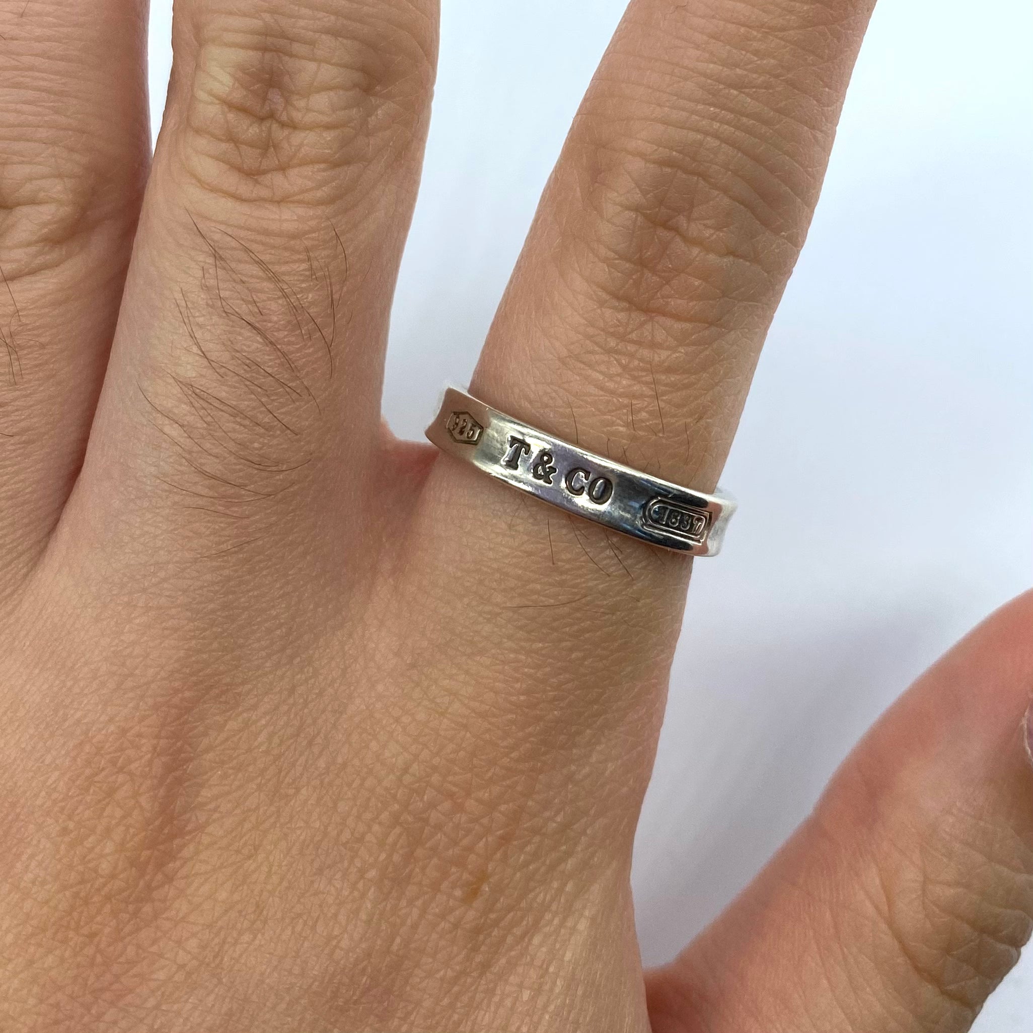 Tiffany & Co. 1837 Collection Sterling Silver Ring for Women - Size 7.5 | Elegant Wedding, Engagement & Anniversary Jewelry Gift