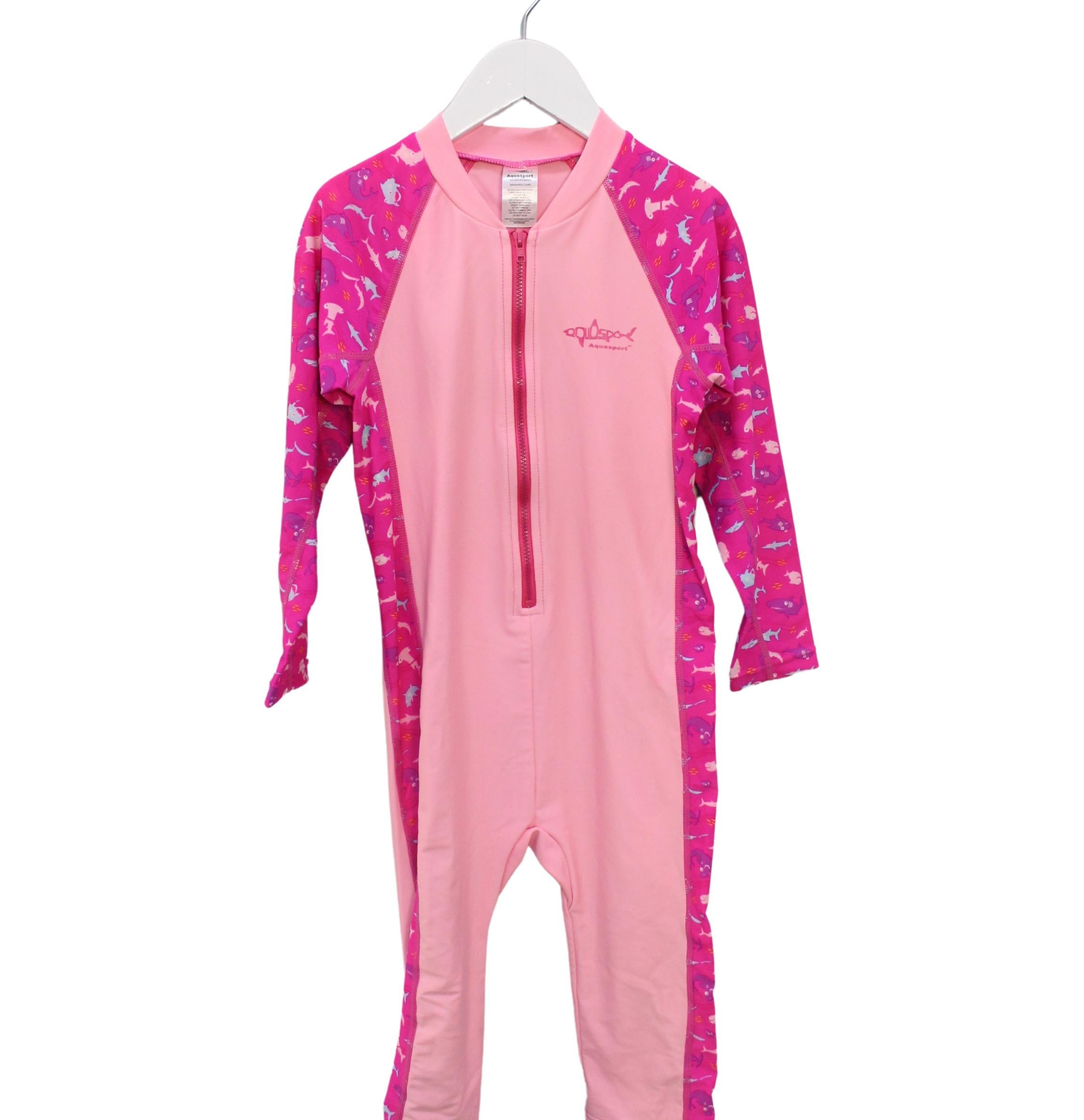 Aquasport One Piece Rash Guard for Kids Size 6T - UV Protection Swim Shirt for Boys & Girls - Perfect for Swimming, Surfing, and Beach Activities