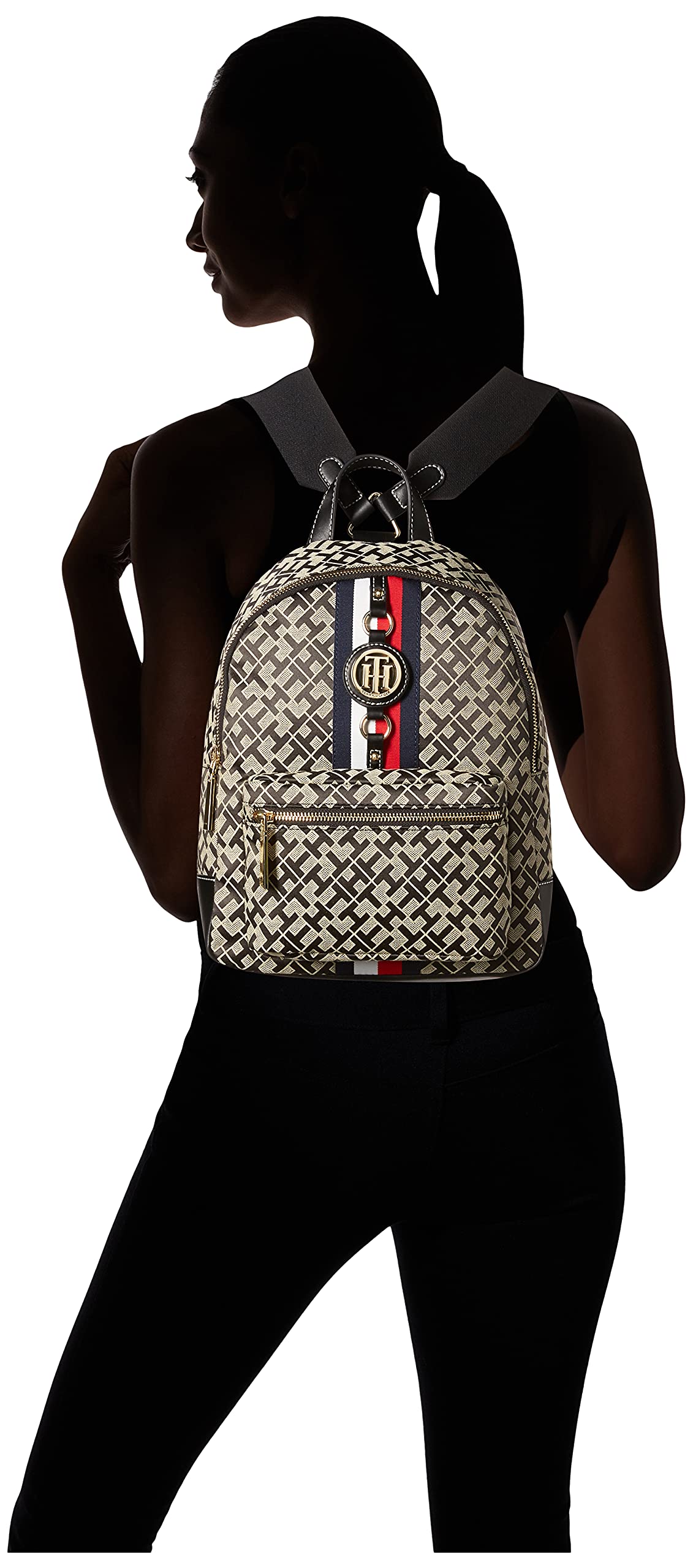 Tommy Hilfiger Women's Jaden Plus Backpack - Stylish & Spacious Laptop Backpack for Work, School & Travel | Water-Resistant & Durable Design