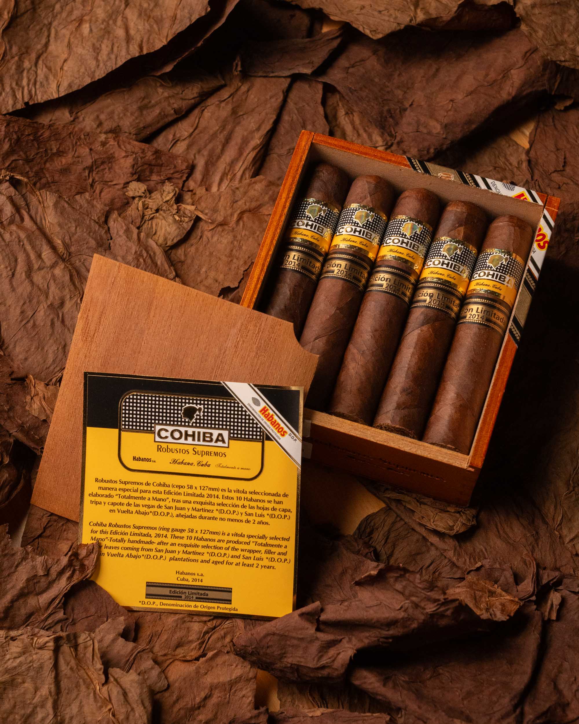 Premium Cohiba Robusto Supremos Limited Edition 2014 - Authentic Cuban Cigar for Special Occasions & Gifts
