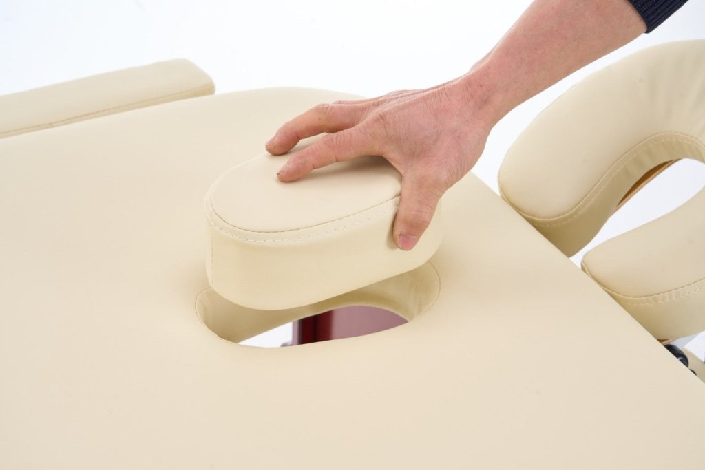 Premium 5-Inch Thick 2-Section Portable Massage Table by Greenlife® - Black & Cream - Ideal for Home Spa, Professional Therapy & Mobile Massage Services