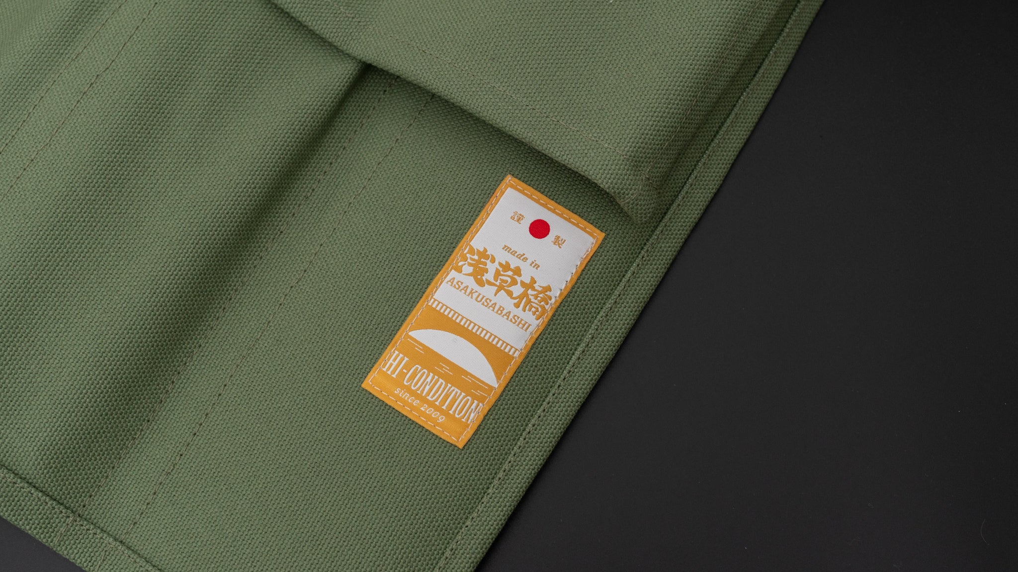 HI CONDITION Hanpu Canvas 6 Pocket Knife Roll - Dusty Green | Professional Chef Knife Organizer for Kitchen, Camping & BBQ Accessories Storage