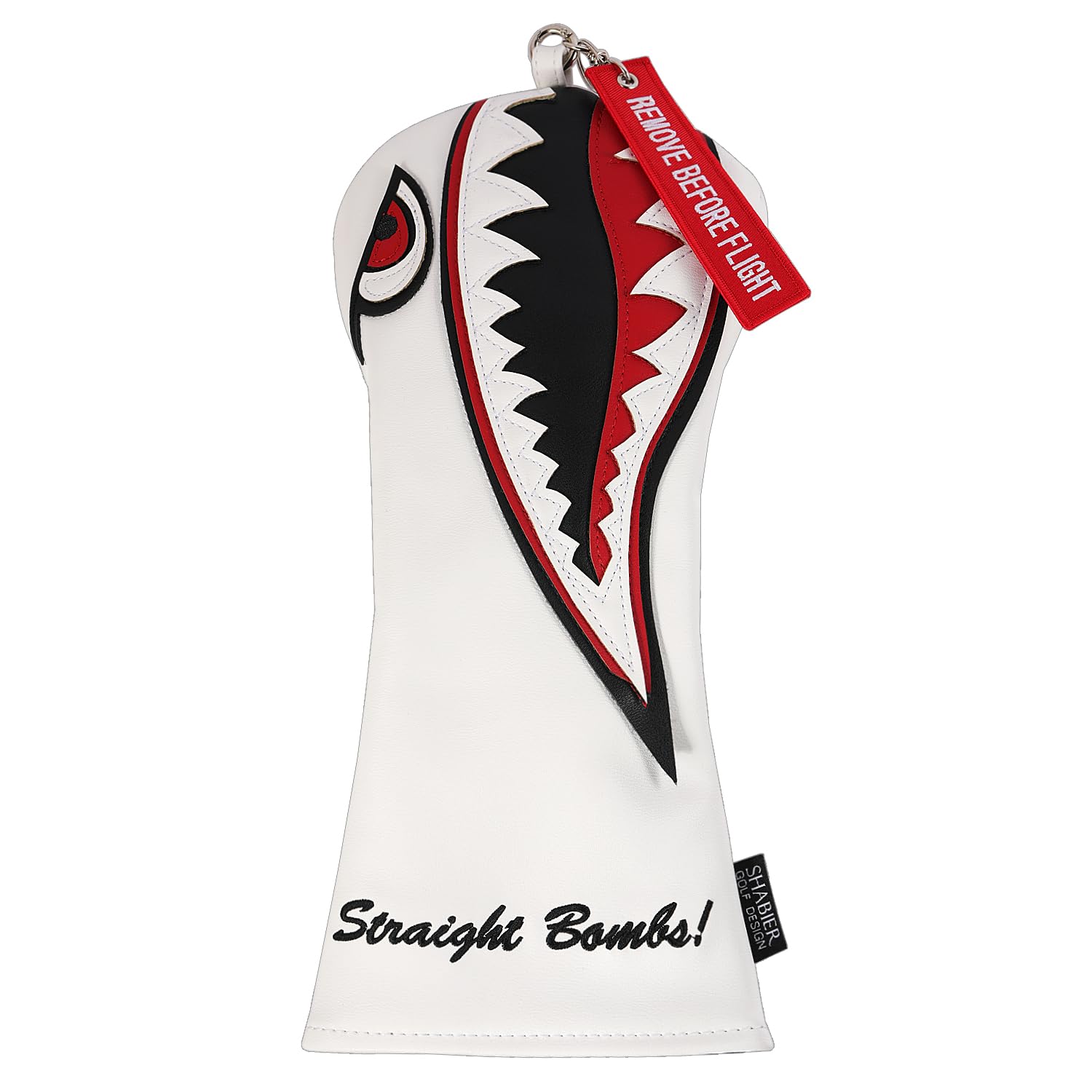 Premium Flying Tiger Warshark Golf Club Headcover - Universal Fit for Driver, Fairway & Hybrid Clubs | Durable Protection for Golf Accessories | Perfect Gift for Golf Enthusiasts | Ideal for Course Play, Practice & Club Storage