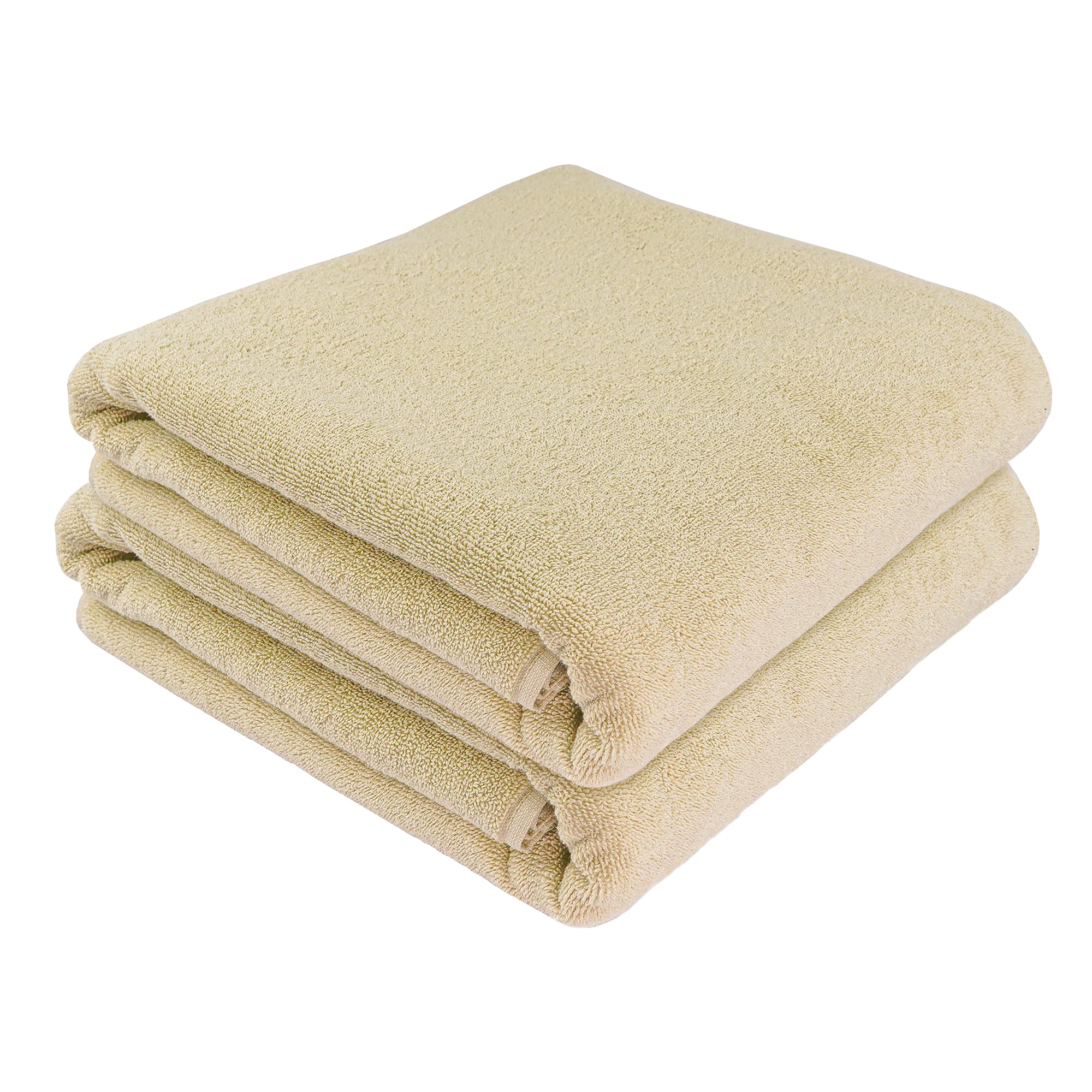 Luxury 100% Natural Cotton Bath Towels Set of 2 - Extra Large 40 x 80 Inches, Ultra Absorbent & Plush Hotel Quality Bath Sheets for Spa, Bathroom & Pool Use