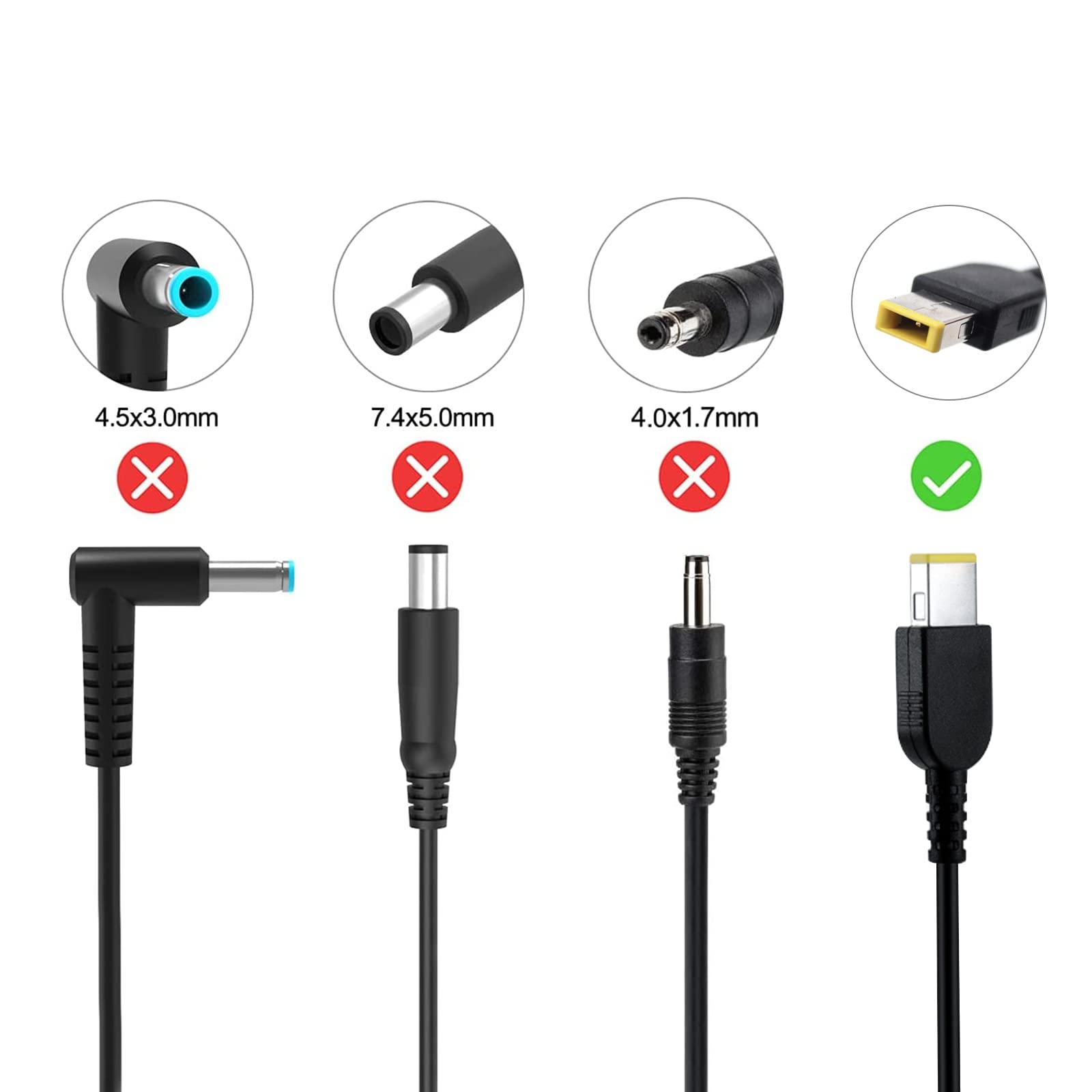 HotTopStar 230W Laptop Charger for Lenovo Legion 5/5i/5P/7/C7/S7/Y720/Y7000/Y9000K & ThinkPad P Series - 20V 11.5A AC Power Adapter Replacement (Compatible with 4X20E75111) - Perfect for Gaming, Work & Travel