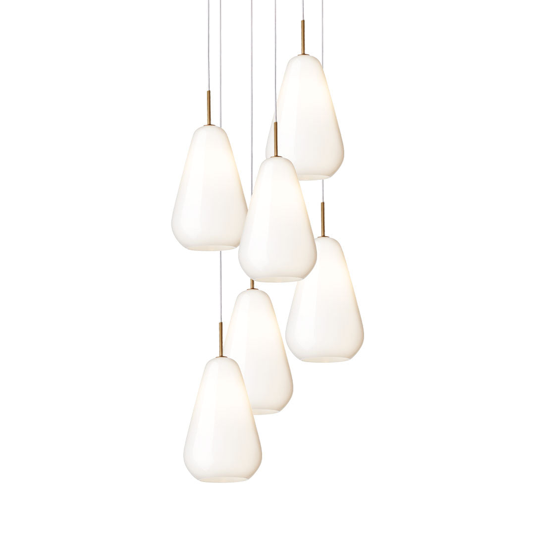 Anoli 6-Light Crystal Chandelier - Elegant Modern Ceiling Light Fixture for Dining Room, Living Room & Bedroom
