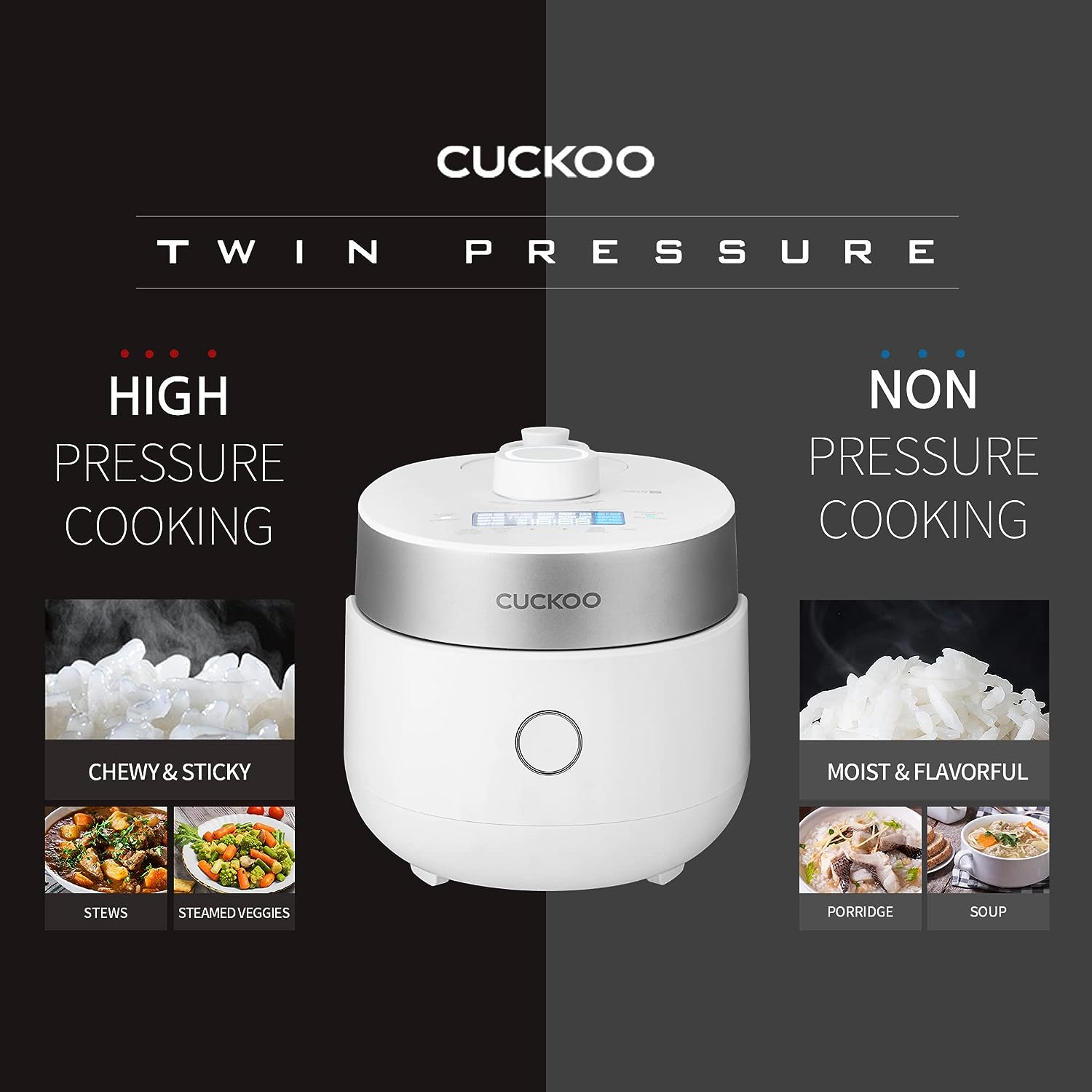 Refurbished B Grade 3 Cup IH Twin Pressure Rice Cooker (CRP-MHTR0309F) - Perfect for Small Families, Dorms & Office Use - Fast Cooking & Energy Efficient