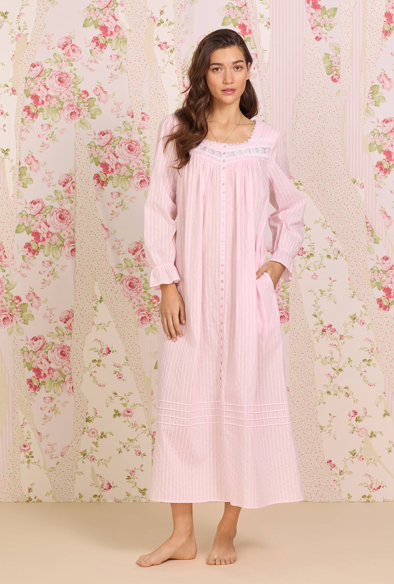 Stylish Dobby Stripe Button Front Robe - Soft Cotton Bathrobe for Women & Men - Perfect for Spa, Lounge & Home Relaxation