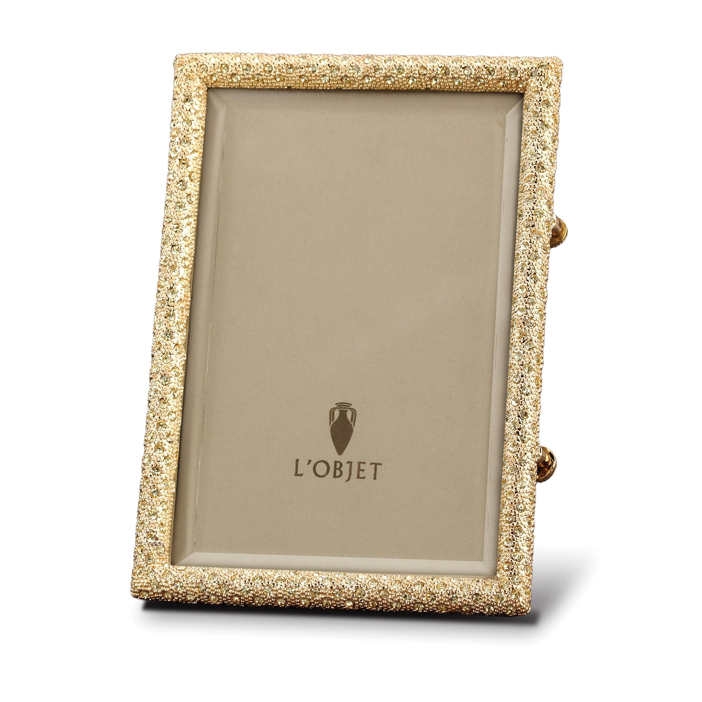 8x10 Gold Rectangular Pave Picture Frame - Elegant Home Decor for Photos, Artwork & Wall Display