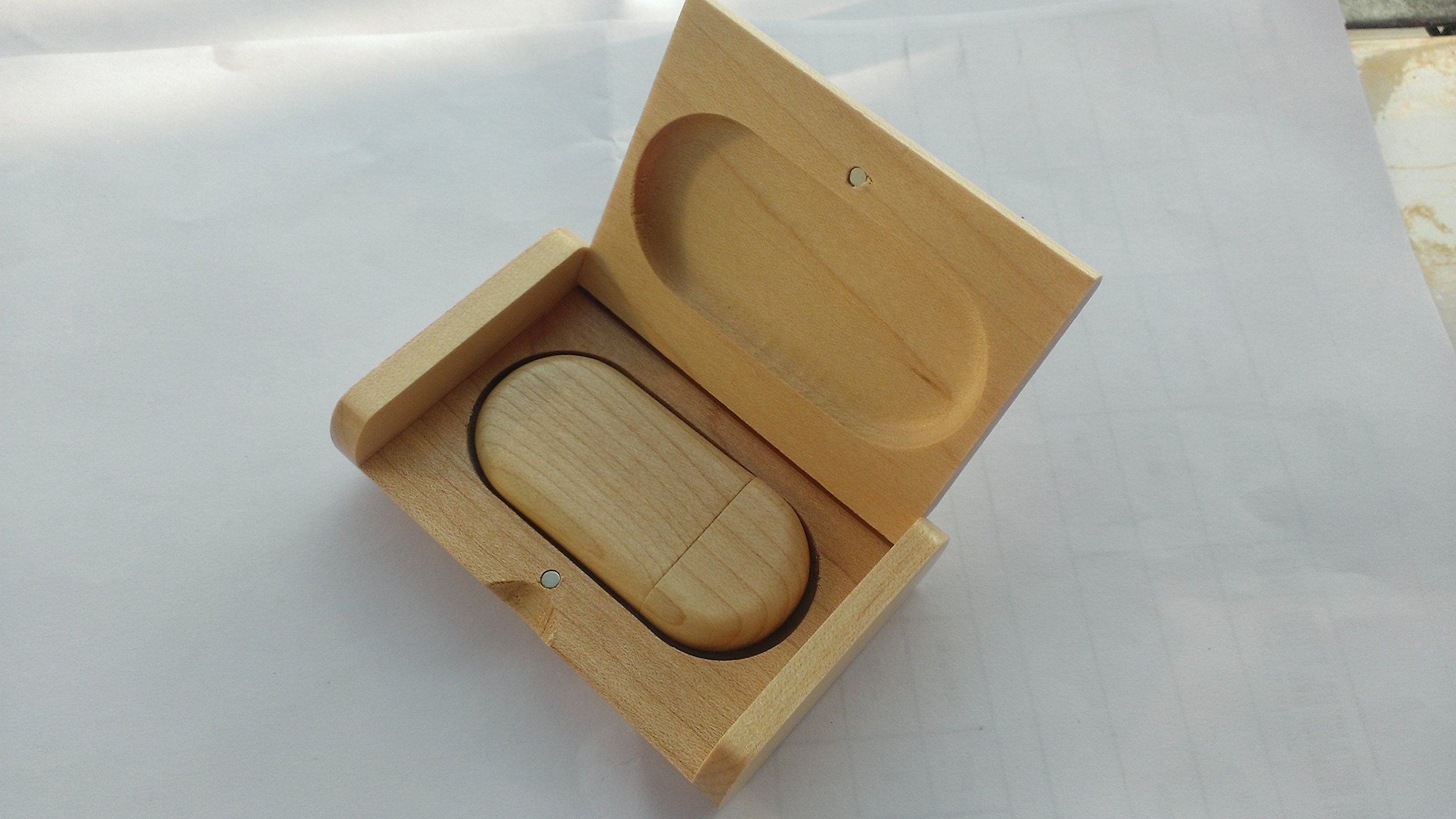 Premium 64GB Wooden USB Flash Drive 2.0 with Maple Gift Box - Perfect for Business Gifts, Data Storage & Unique Tech Accessories