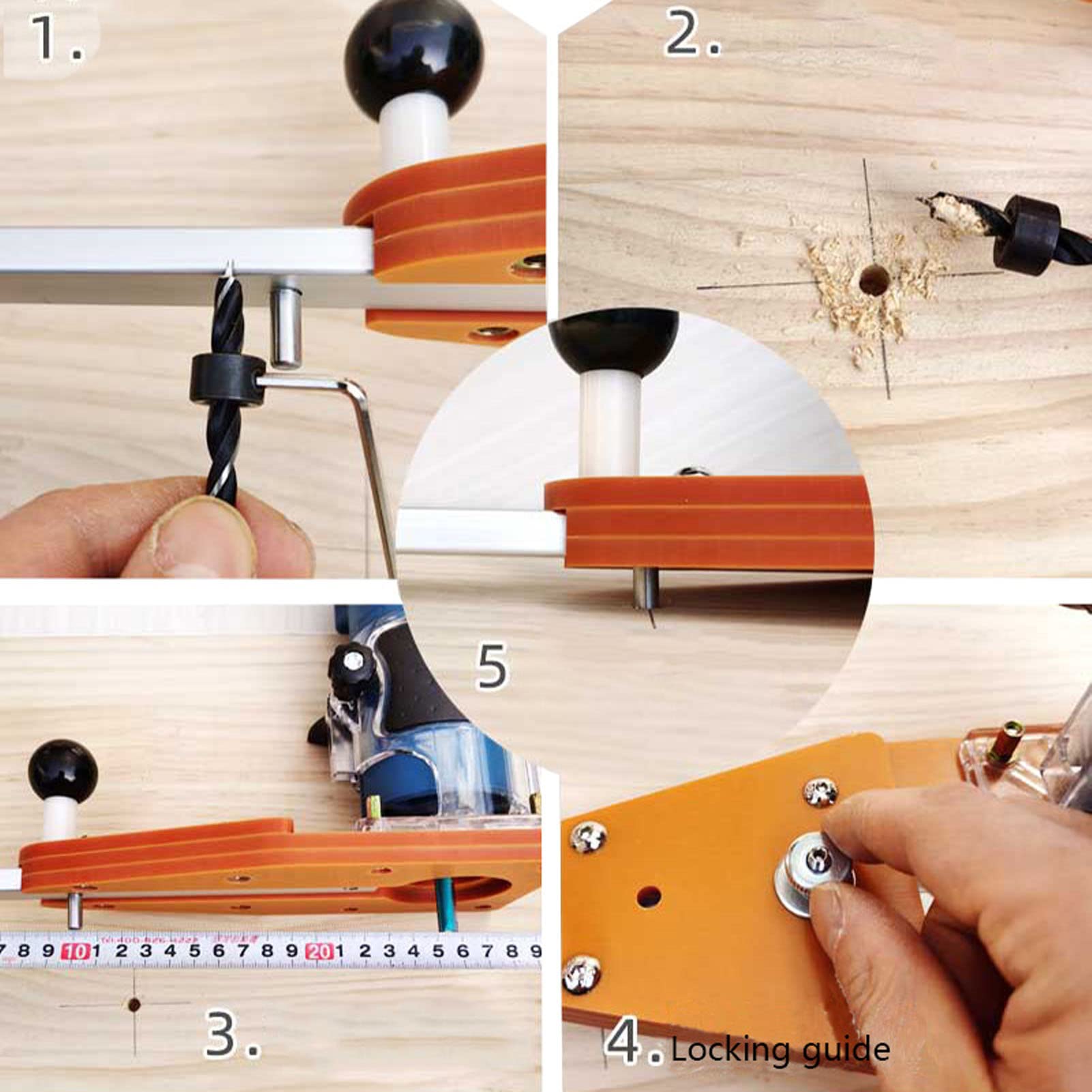 ViaGasaFamido Rip Guide System - Precision Saw Plate & Straight Cutting Guide Accessories for Circular Saws | Perfect for Woodworking, DIY Projects & Professional Trimming Tasks