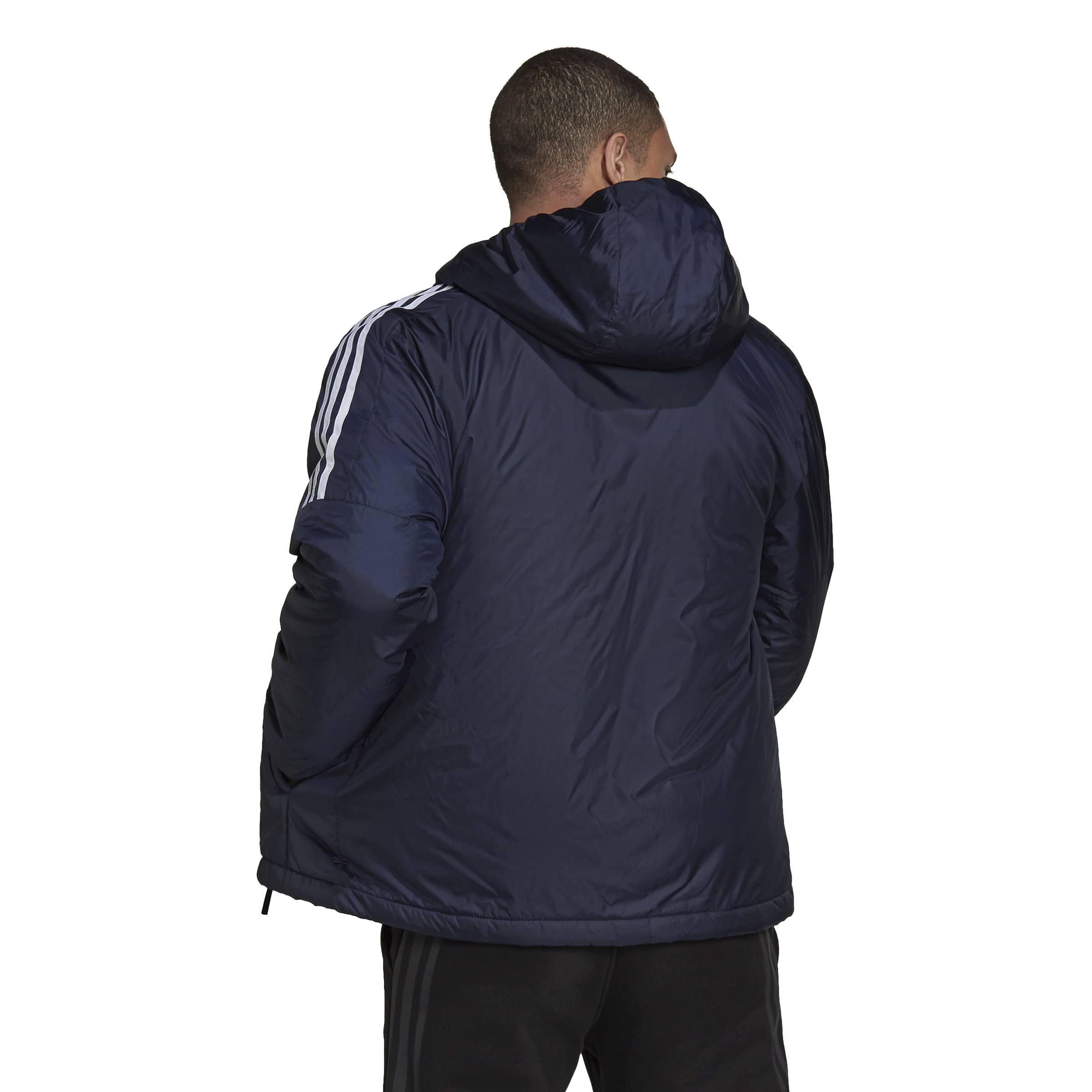 Adidas Men's Essentials Insulated Hooded Jacket - Lightweight Winter Coat for Outdoor Activities, Running & Casual Wear