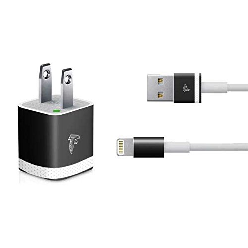 Official NFL Atlanta Falcons Shutout Design Skin Decal for iPhone Charger (5W USB) | Compatible with iPhone Accessories | Perfect for Game Day & Falcons Fans Decor