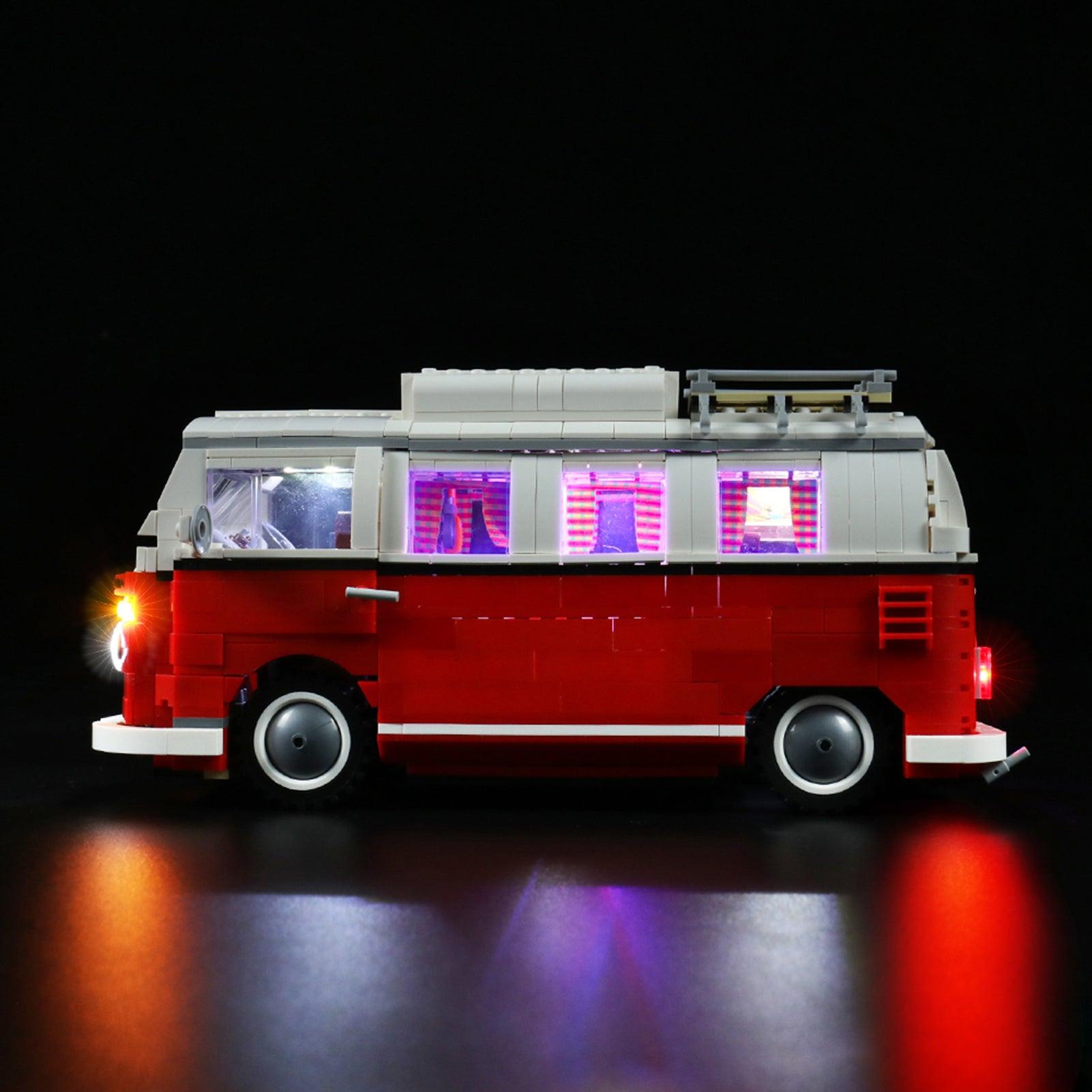 LEGO Creator Expert Volkswagen T1 Camper Van 10220 Light Kit - Compatible with Official LEGO Sets - Perfect for Model Display & Nighttime Showcase