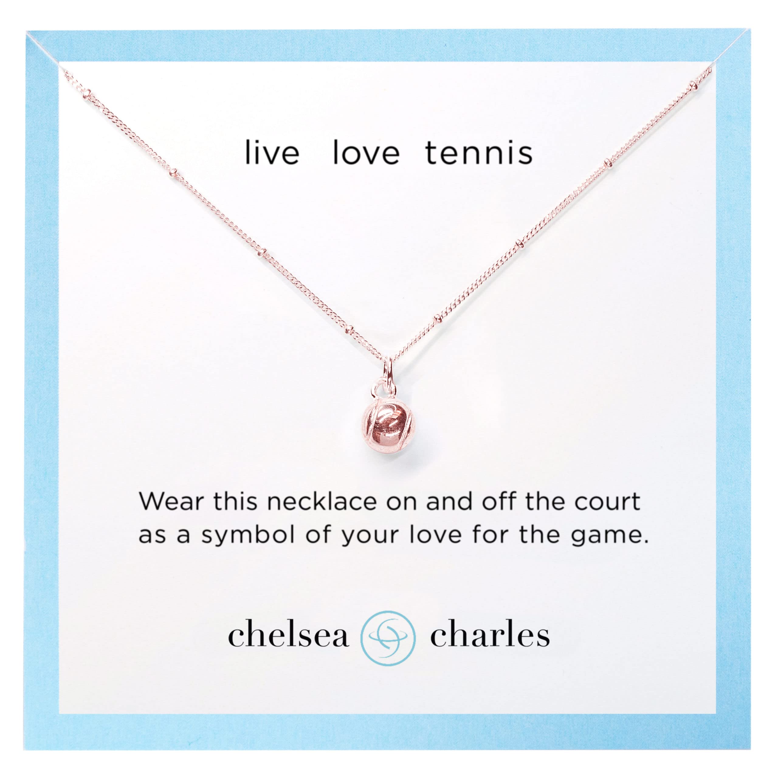 Chelsea Charles Women's Sports Charm Necklace - Sterling Silver Basketball & Soccer Pendant Jewelry for Athletes, Fans & Gift Giving - Perfect for Game Day, Workout & Everyday Wear