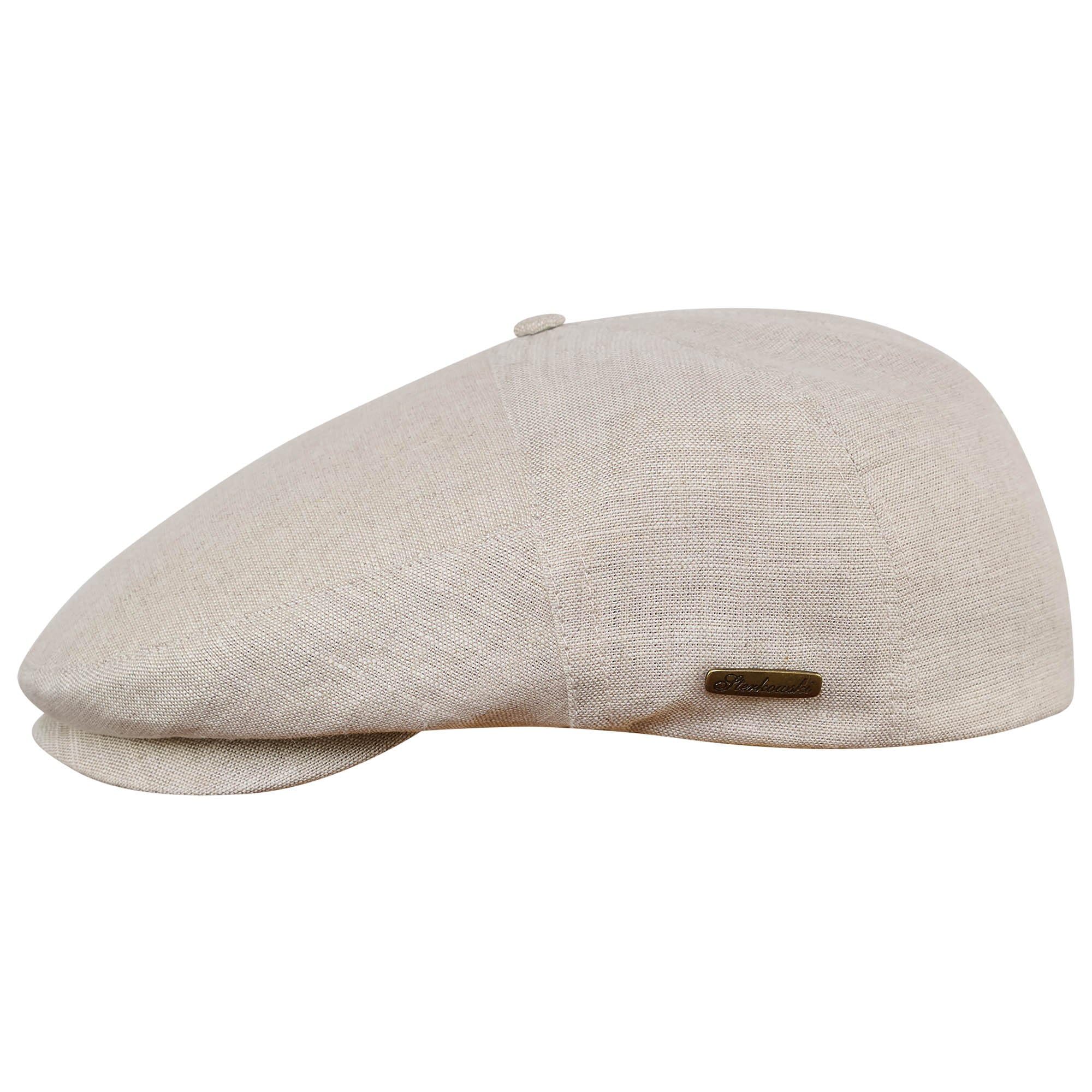 Sterkowski Swede Cap - 100% Linen Flat Cap for Men & Women | Breathable 5-Panel Summer Hat | Unlined Lightweight Design | Perfect for Outdoor Activities, Travel & Casual Wear