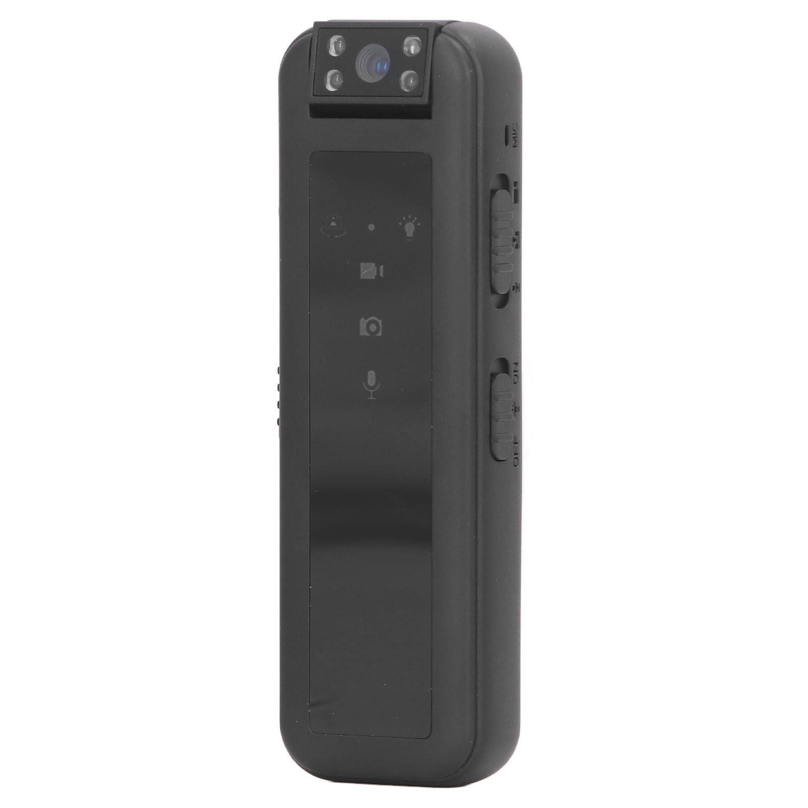 HD 1080P Mini Body Camera - 180° Rotating Clip-On Pocket Camera for Running, Dog Walking, Fishing & Night Activities | No Built-in Camera Needed (Black) | Perfect for Outdoor Adventures, Sports Recording & Security Monitoring