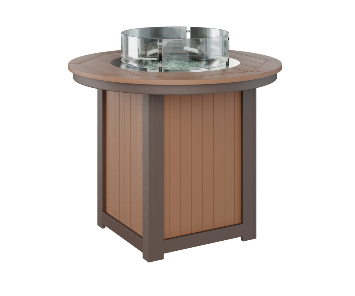Berlin Gardens Donoma 44-Inch Round Outdoor Fire Pit Table - Counter Height Gas Fire Table for Patio, Deck, Backyard & Poolside Gatherings