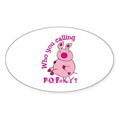 White - Porky Pig Sticker