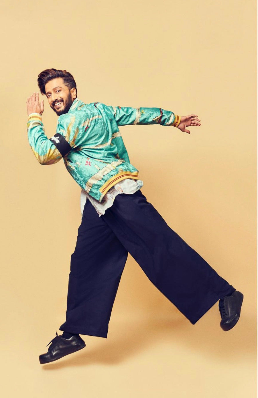 Janbaaz Turquoise Silk Bomber Jacket - Elegant Damask Pattern for Men's Fashion & Casual Wear | Perfect for Parties, Weddings & Everyday Style