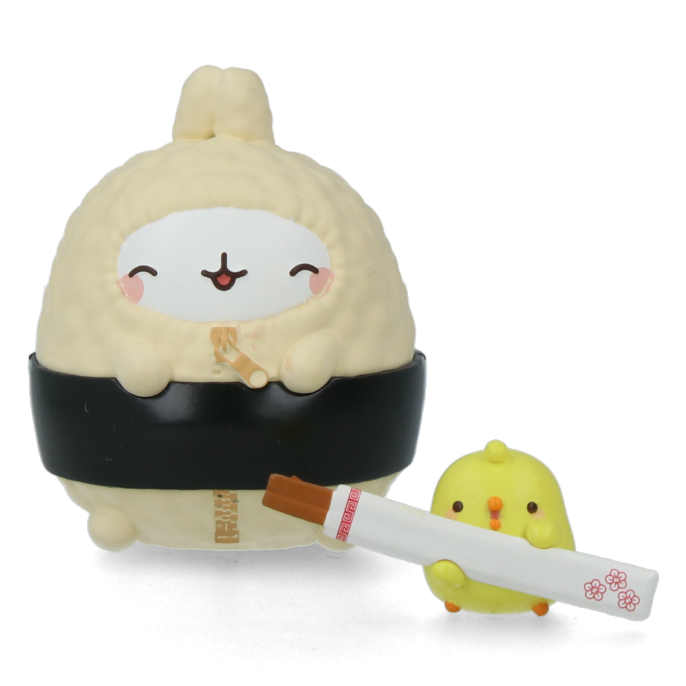 Molang Yummies Series Display Set - 6pcs Kawaii Plush Toys for Kids, Collectors & Anime Fans | Perfect for Bedroom Decor, Gift Giving & Cute Display