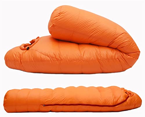 Premium 850G White Goose Down Sleeping Bag for Adults - Ultra Warm & Thermal for Winter Camping, Hiking, Backpacking - 4 Thickness Options for All-Season Outdoor Adventures