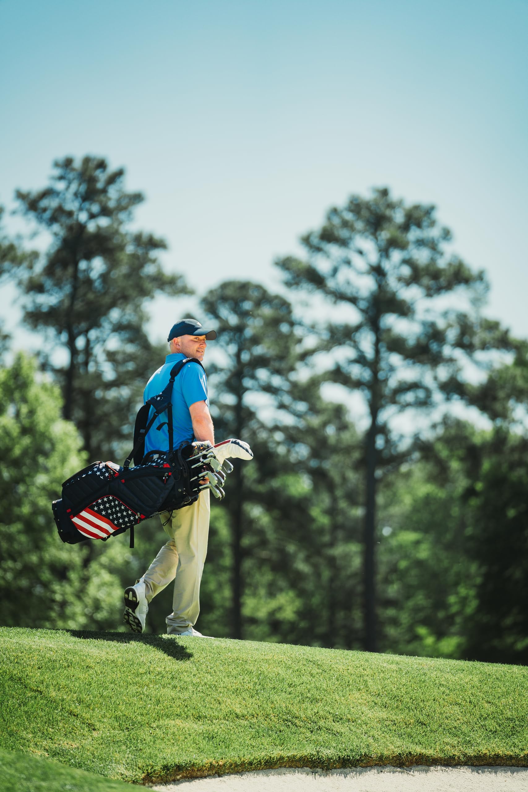 Bag Boy HB-14 Hybrid Golf Stand Bag - Lightweight & Durable Golf Bag with 14-Way Divider - Perfect for Course Play & Driving Range Practice