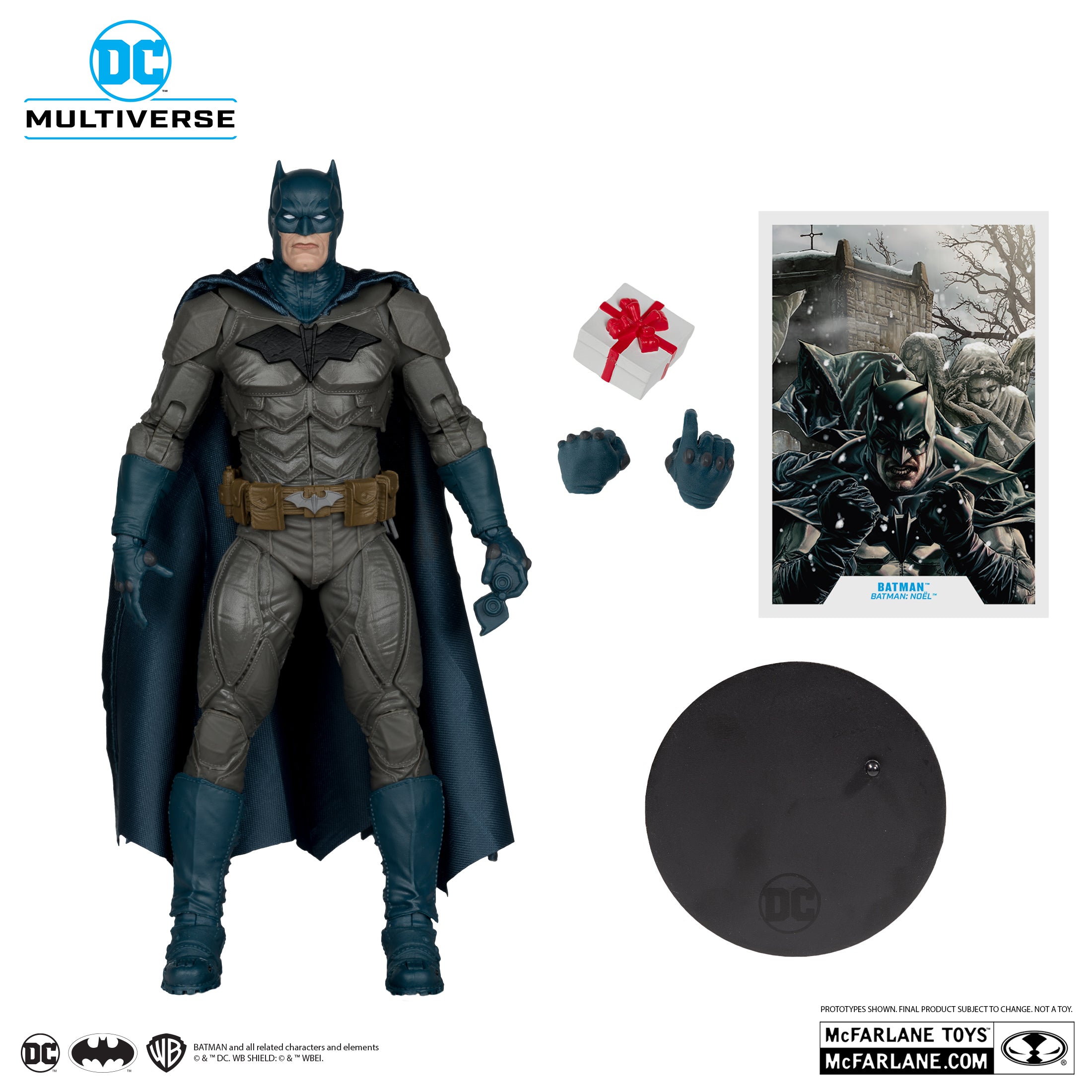 Batman: Noel Action Figure Platinum Edition - DC Multiverse McFarlane Collectible Toy for Display & Gifts | Superhero Decor, Comic Book Fan Collection