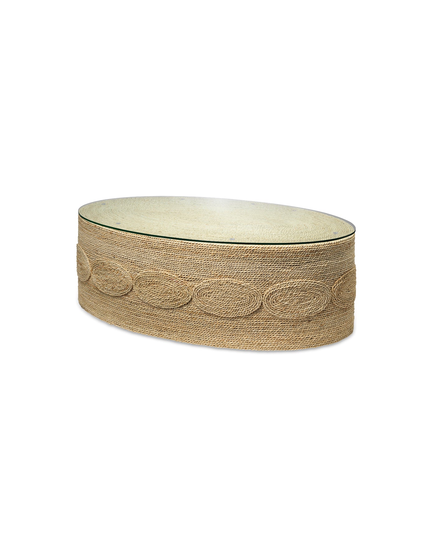 Modern Barbados Oval Coffee Table - Stylish Living Room Centerpiece for Home Decor, Perfect for Sofa & Lounge Areas
