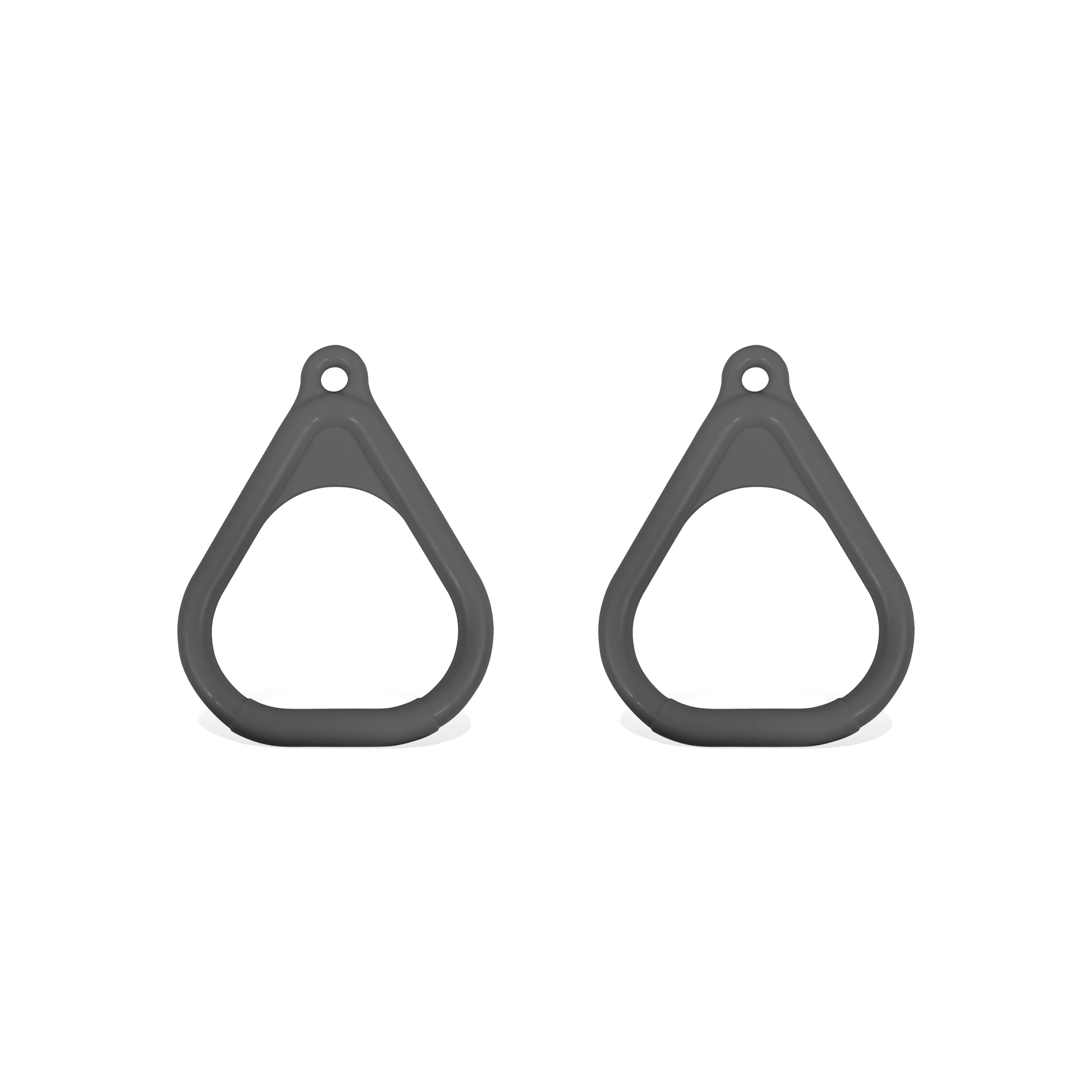 Black Plastic Triangle Swing Set of 2 - Durable American-Made Residential Swing for Backyard & Playground - Perfect for Kids Outdoor Play & Garden Fun