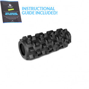 RumbleRoller Original Midsize Foam Roller - Blue, Medium Density for Muscle Recovery & Deep Tissue Massage - Perfect for Athletes, Gym & Home Workouts