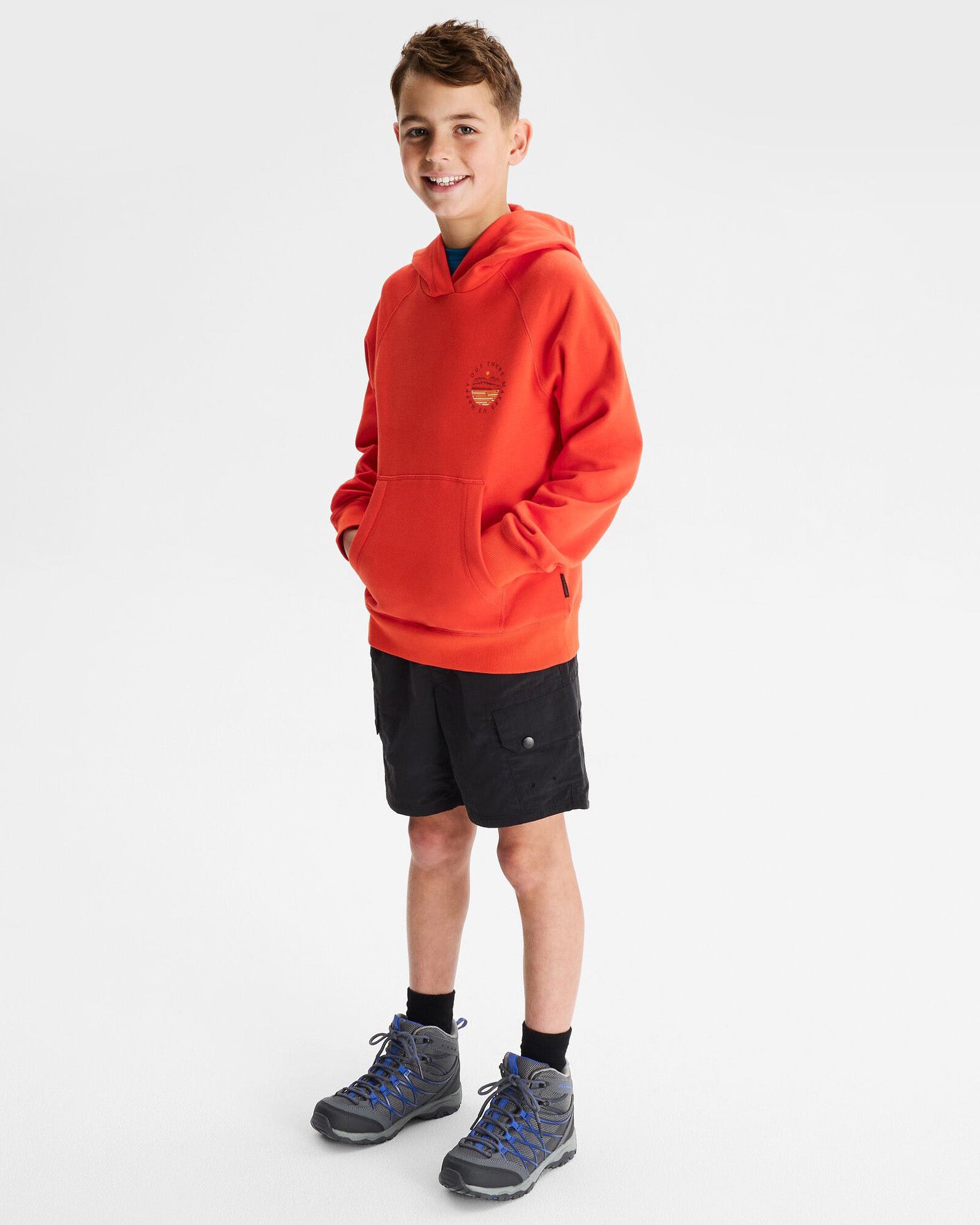 Youth OT Logo LT BB Hoodie - Orange Pullover for Men & Women | Casual Streetwear, Loungewear & Outdoor Activities